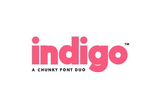Indigo Font Duo Font